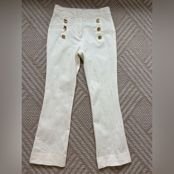 10 Crosby Derek Lam Pants - Derek Lam 10 Crosby Sailor-Button Flare Pants size 4